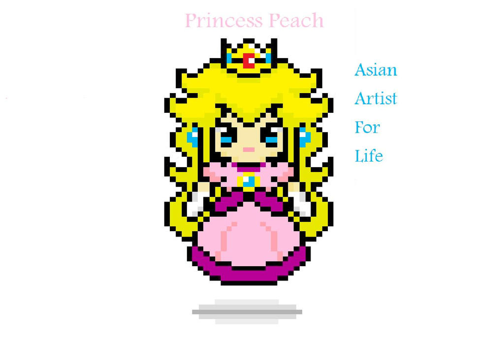 Pixel Princess Peach by AsianArtistForLife on DeviantArt.