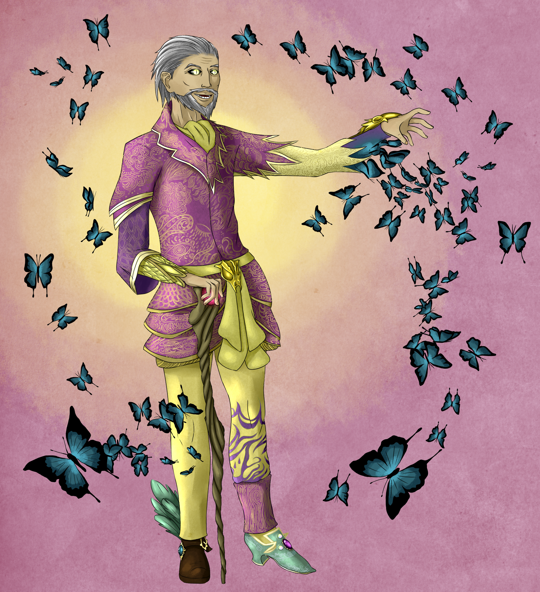 The Madgod and butterflies