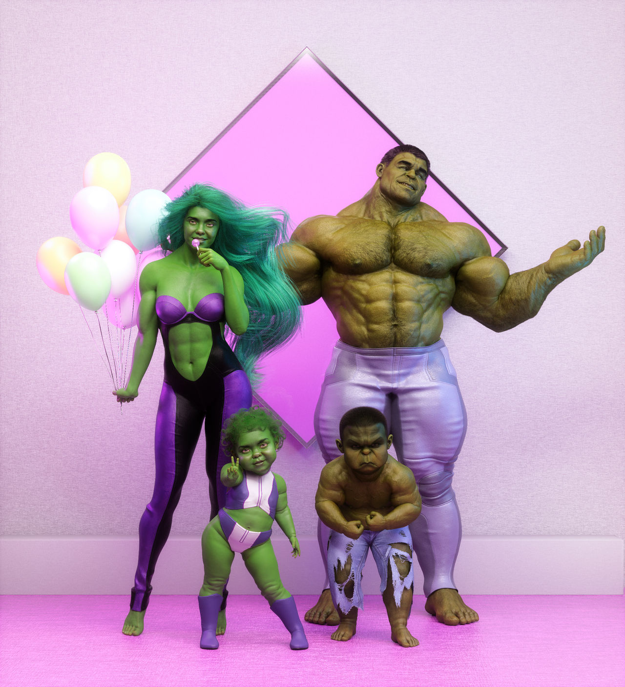 Hulk Family By Brucelee27 On DeviantArt hulk-family-by-brucelee27-on-deviantart