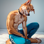 Canine male furry
