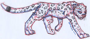 Leopard Bic Pen Sketch 09