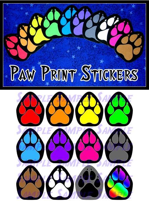 Paw Print Stickers