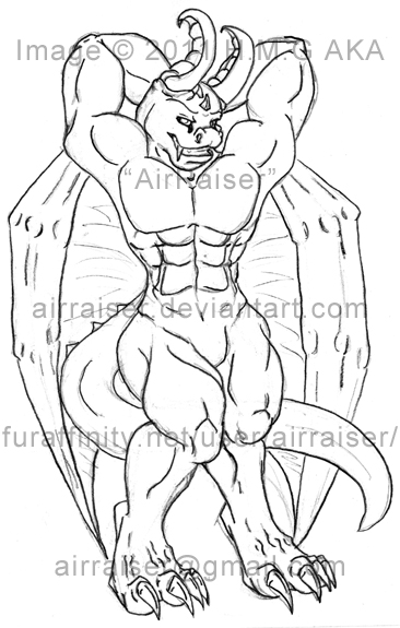 Beefcake Dragon Sketch Sale 2012