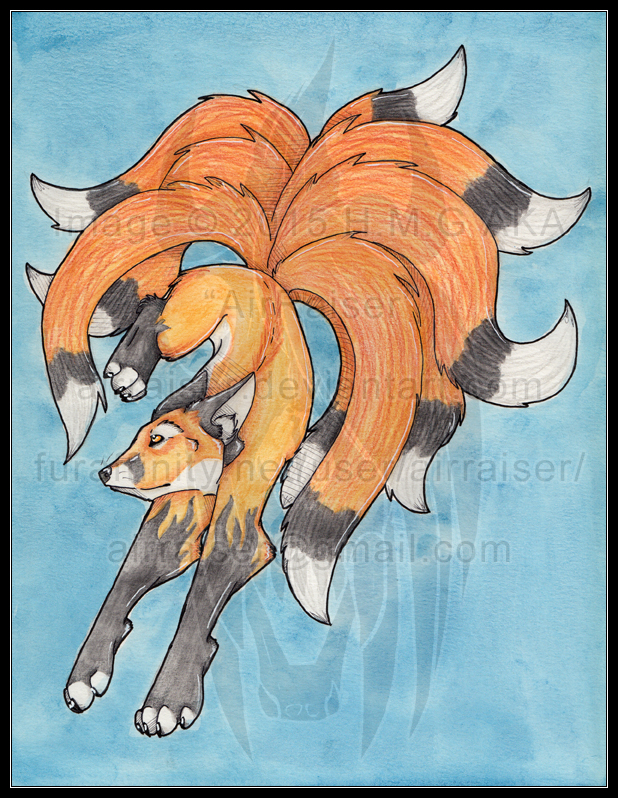 Original: Watercolor and Ink Kirin 2015