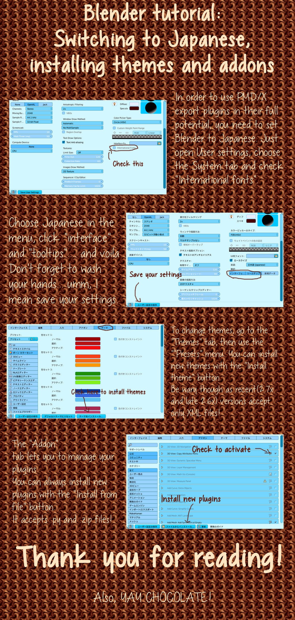 [TUTORIAL] Japanese mode, themes and addons