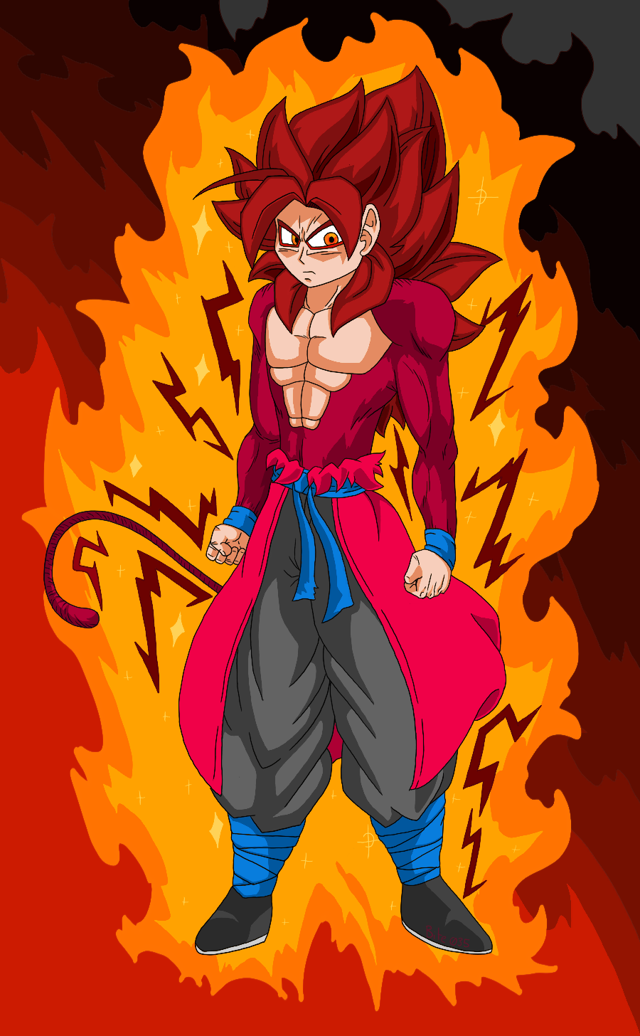 SSGSS vs SSJ5 by Majingokuable on DeviantArt