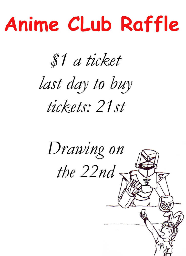 anime club raffle flyer by Gazghull on DeviantArt