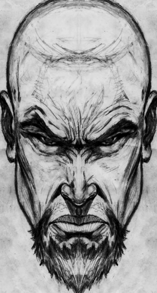 Angry Bald Guy Face Head Sketch By Isreal76 On Deviantart