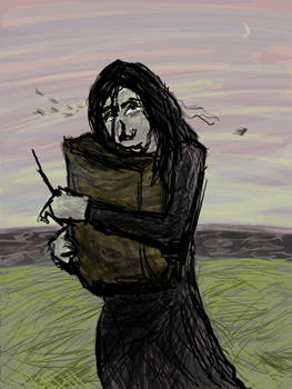 Young Snape with a Paper Bag