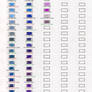 Combined Chart: Prismacolor, Polychromos, Derwent