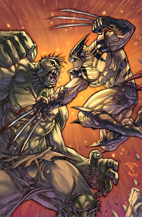 Wolvie vs Hulk savage battle