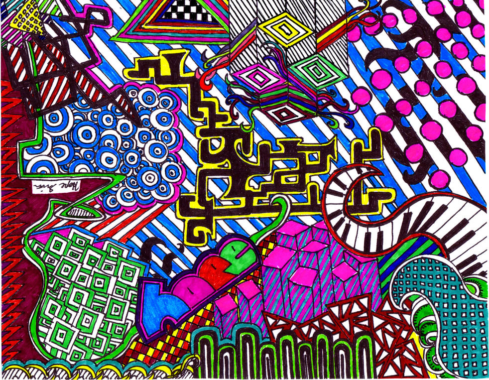 Random Stuff Abstract Random Abstract Version Two by retrokitty2 on DeviantArt