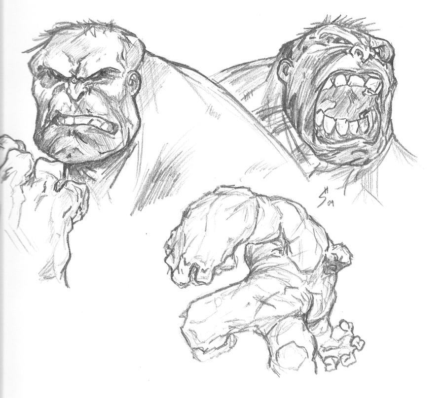 Hulk sketches by S-Havrisik on DeviantArt