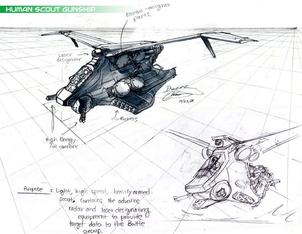 Human Scout Gunship Concept