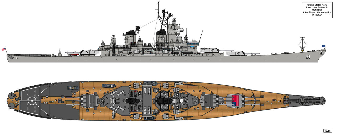 USS Iowa 1990 by scharkewycz on DeviantArt