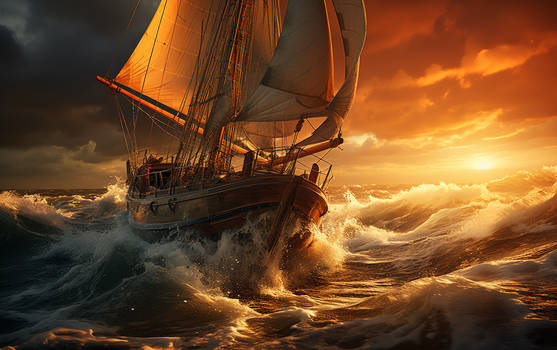 Sailing at Sunset