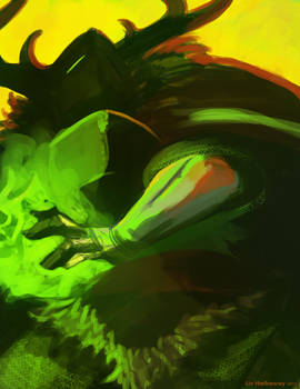 Green Knight speedpaint