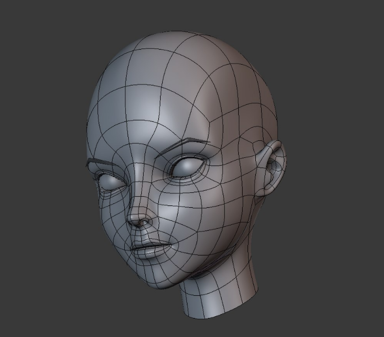 head topology by MrTheBull on DeviantArt