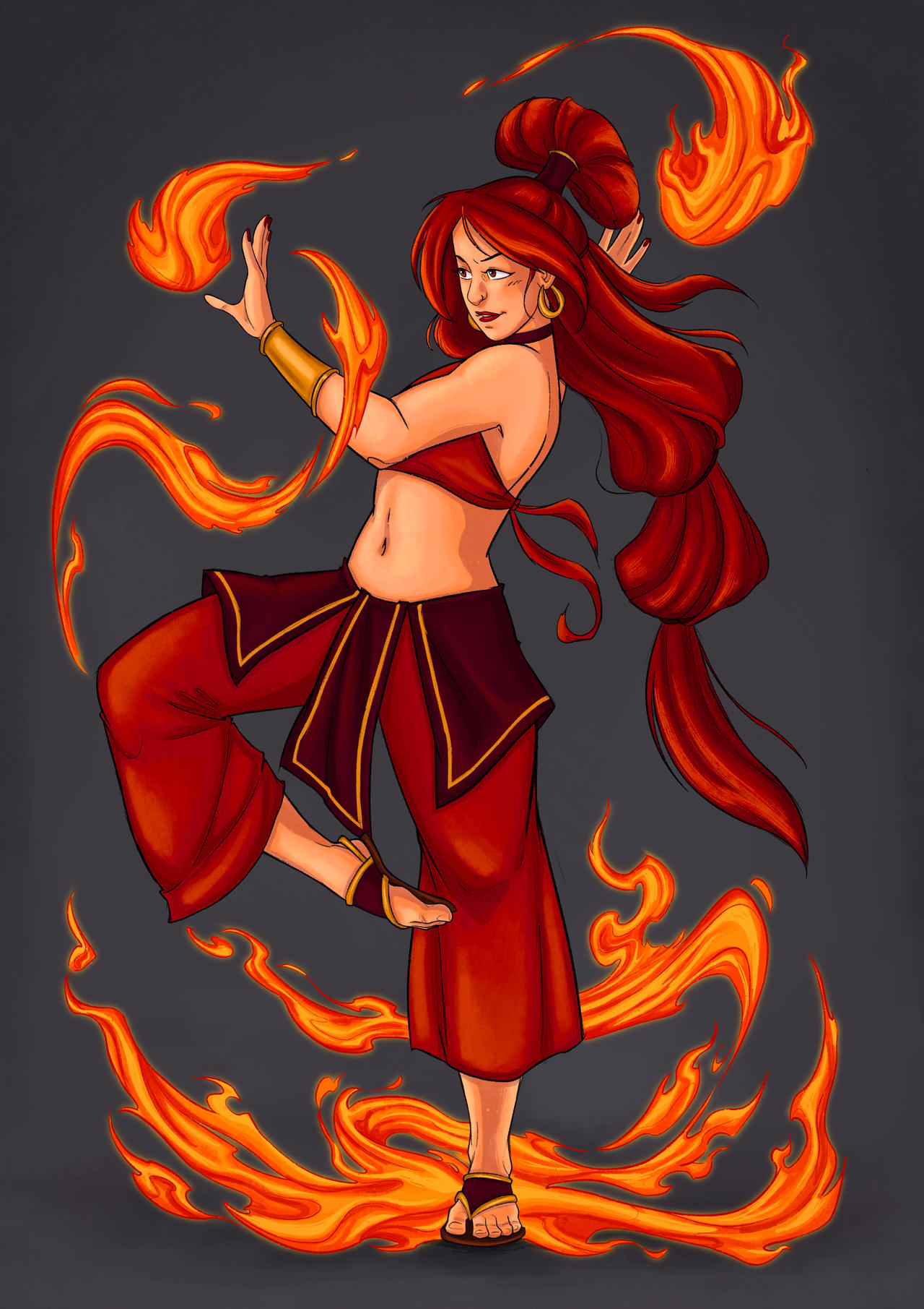 Normal Firebender Firebender by BlancaZukart on DeviantArt