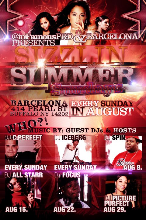 SIZZLIN AUGUST SUNDAYS BACK