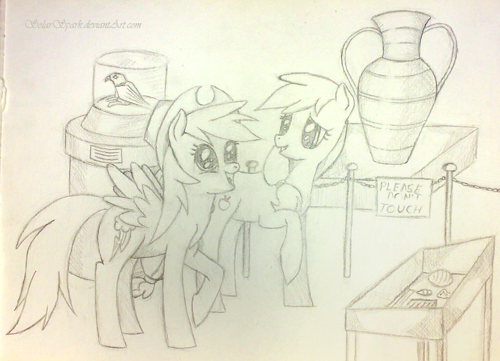 Rainbow Dash and Applejack Museum Visit (NATG D12)