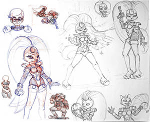 First Mate Jenny sketches