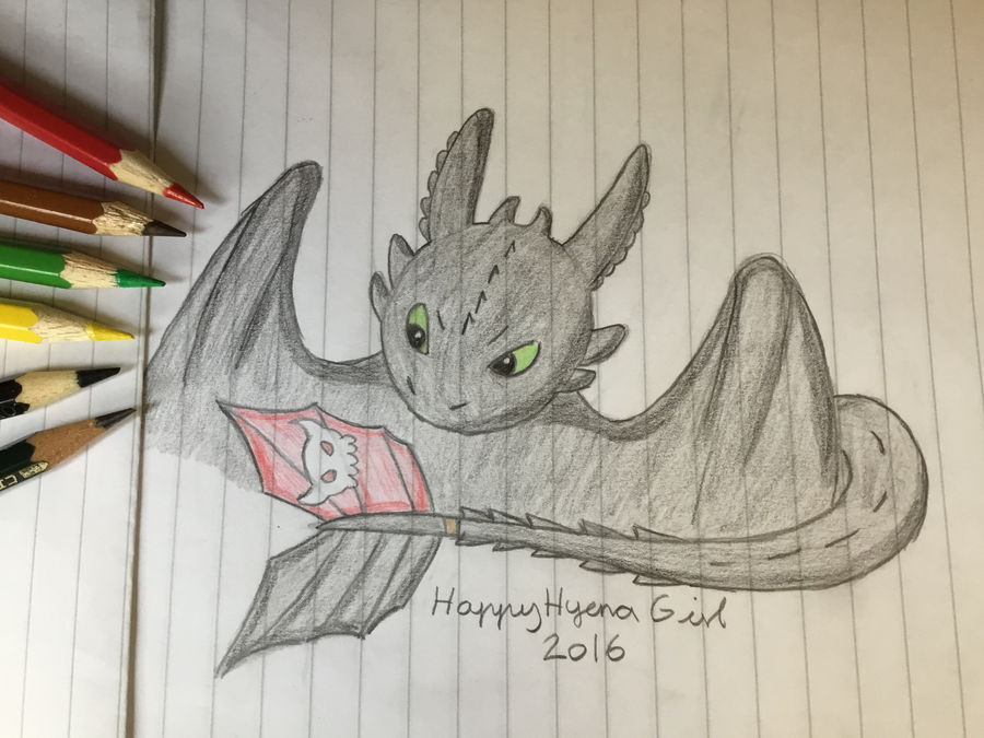 Toothless - Traditional Art by Crocutate on DeviantArt