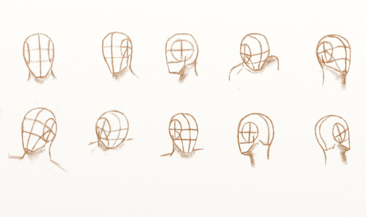 Random Head Positions Head positions by ArtBasics on DeviantArt