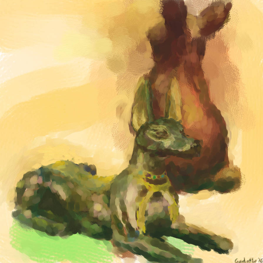 Anubis Rabbit Anubis and the Rabbit by Garbaflop on DeviantArt