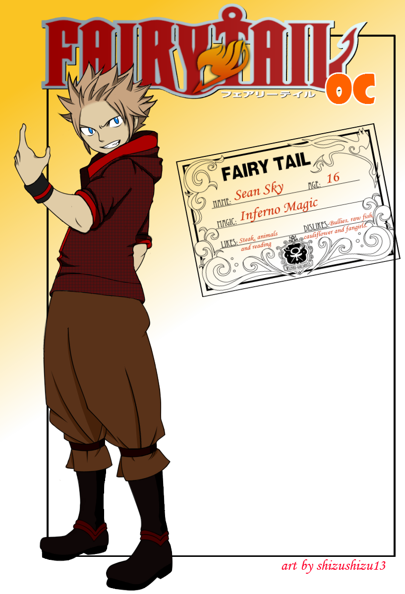 Fairy Tail Oc Sean Sky By Shizushizu13 On Deviantart Fairy Tail Oc Sean Sky By Shizushizu13 On Deviantart