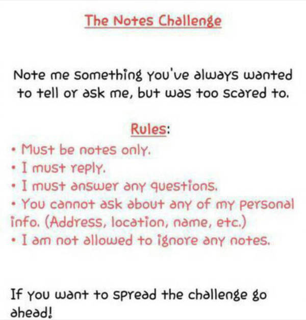 Note Challenge Note Challenge by UltimateChris on DeviantArt