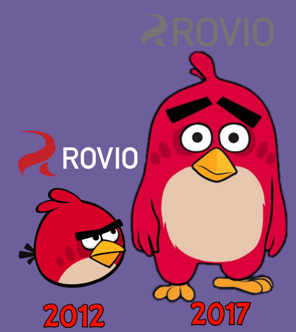 Heymann Rovio Rovio 2012 - 2016 VS Rovio 2017 - 2022 by REDBIRD2935 on DeviantArt
