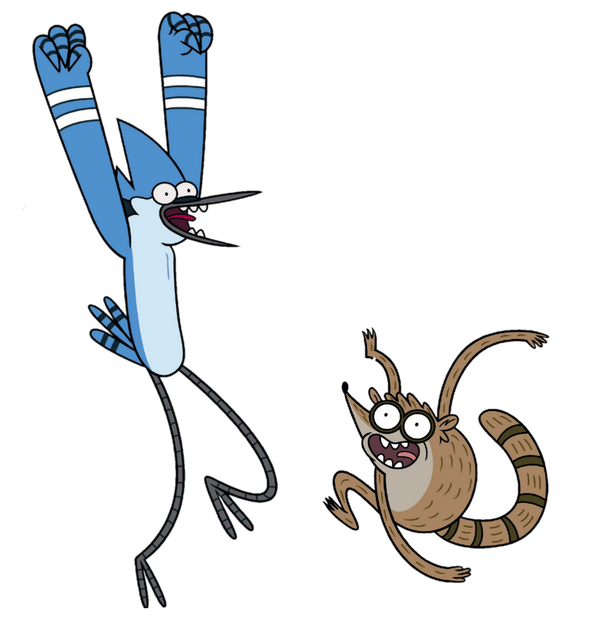 Mordecai And Rigby Crazy Render by REDBIRD2935 on DeviantArt