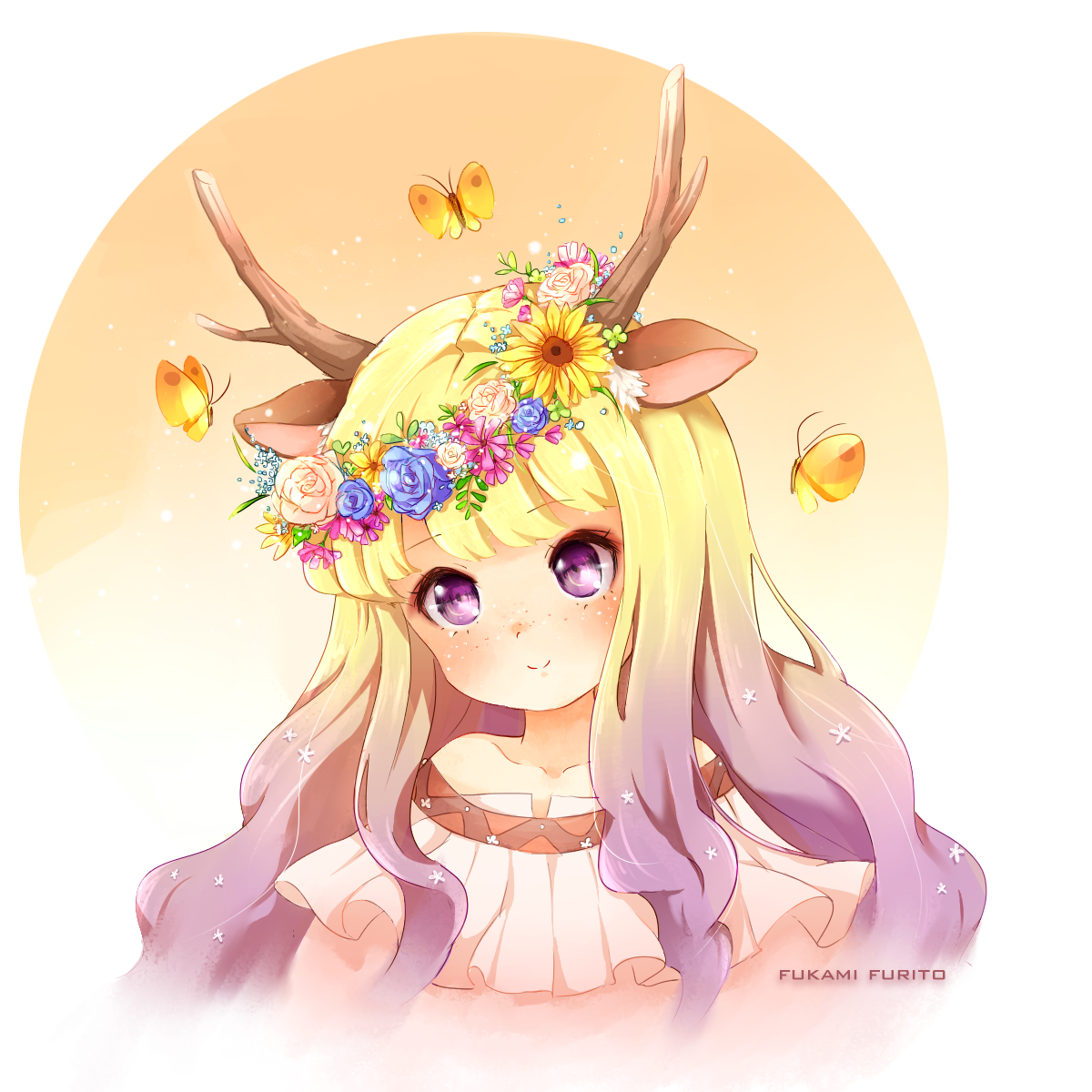 Kawaii Cute Anime Deer Girl