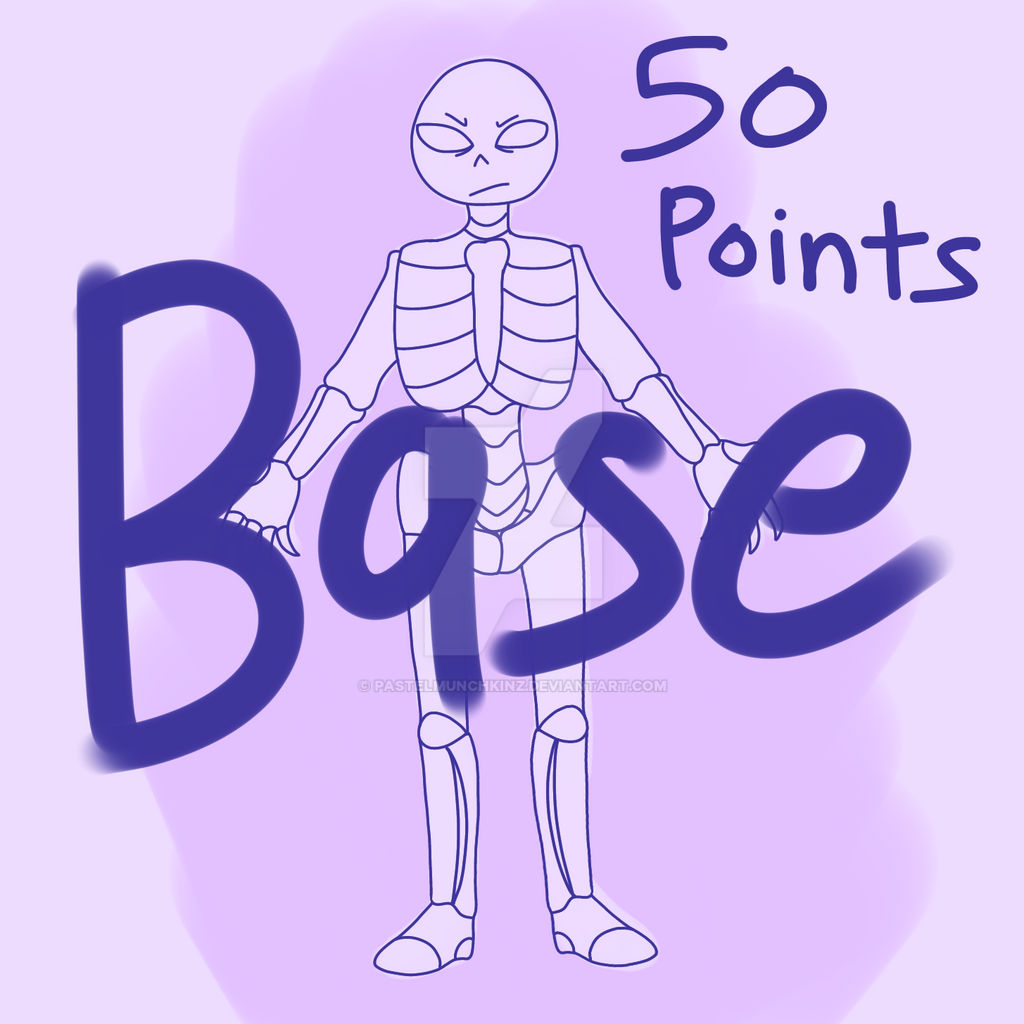Undertale Skeleton Base P2U by PastelMunchkinz on DeviantArt