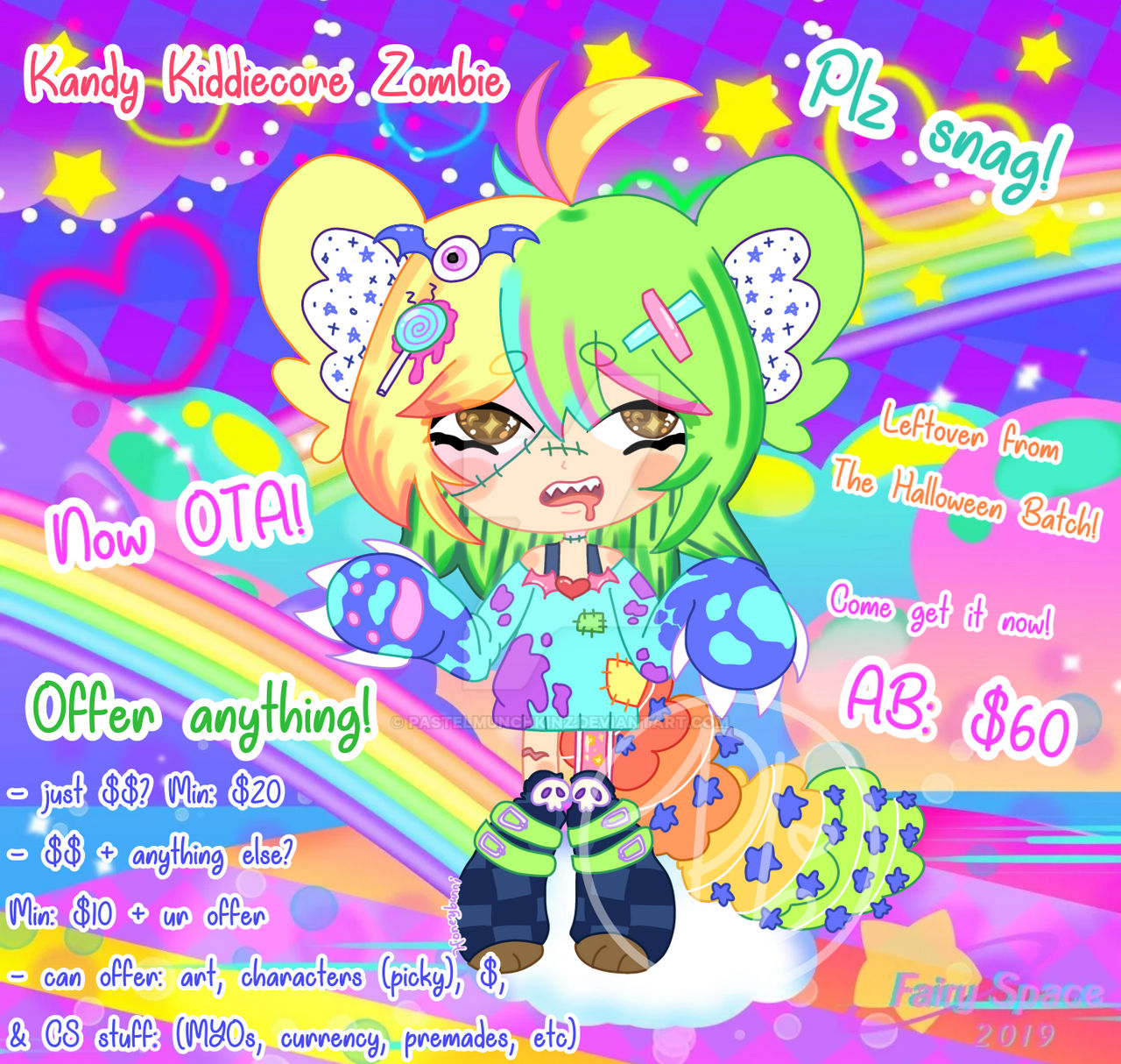 Kandy Core OPEN - Kandy Kiddiecore Zombie Comchy Adopt by PastelMunchkinz on ...