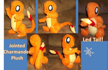 Charmander Plush with light up tail