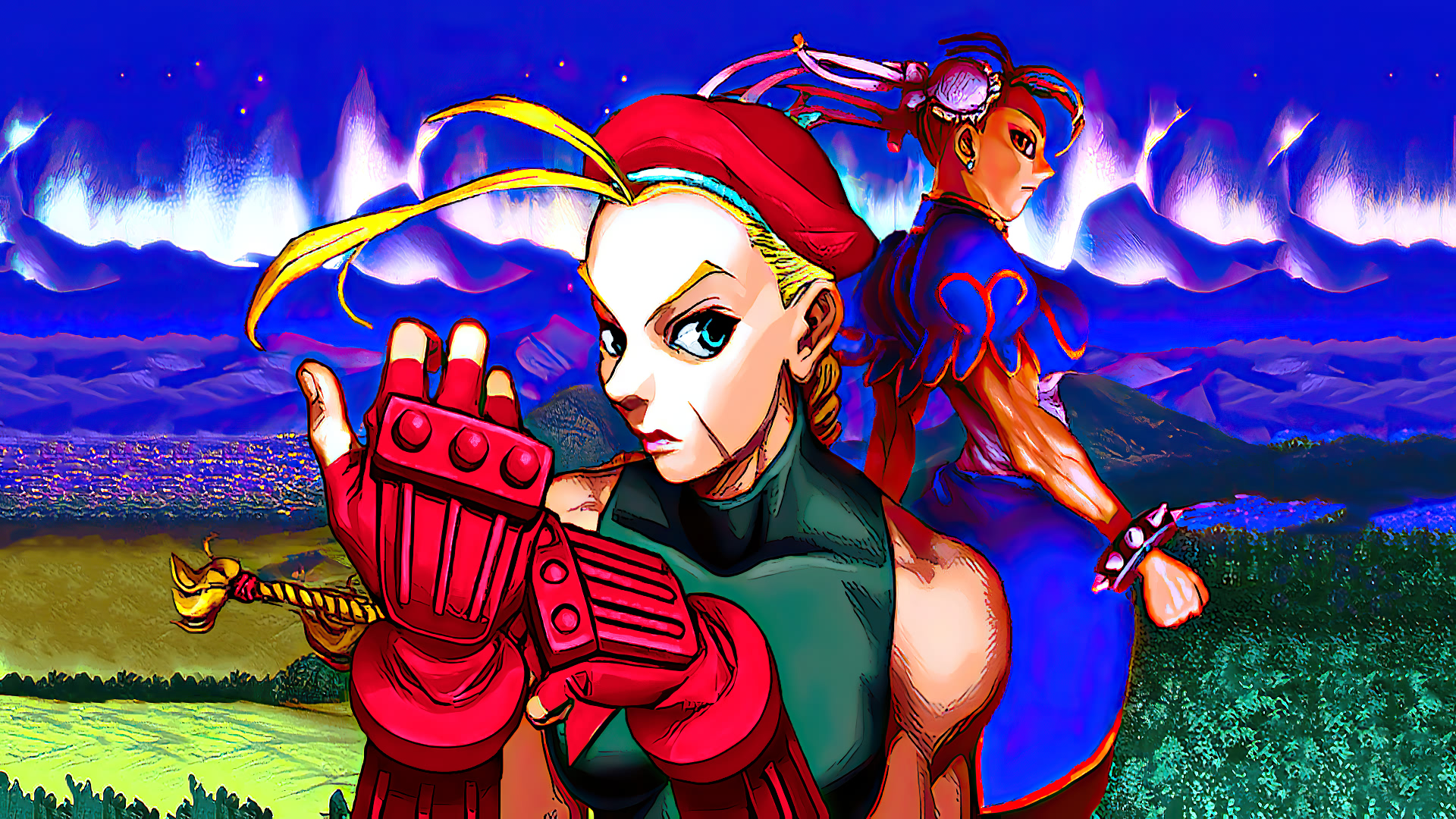 Cammy and Chun Li Street Fighter Alpha 3 by Edwin Huang, in legacy