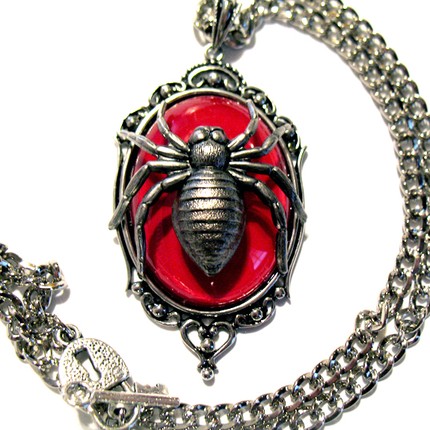 red spider necklace