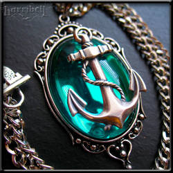 ANCHOR Necklace Aquamarine