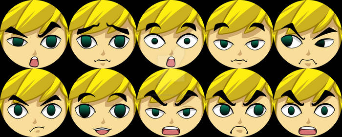 Buttons - Toon Link Faces