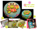 Keroppi cake by katseyesdesigns