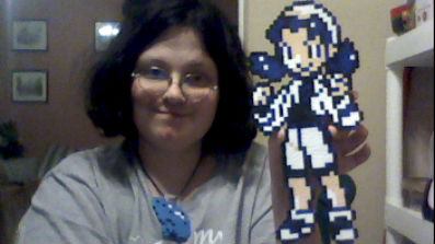 Pokemon Crystal Trainer Kris Perler Fanart