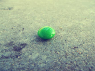 Lonely Green Skittle