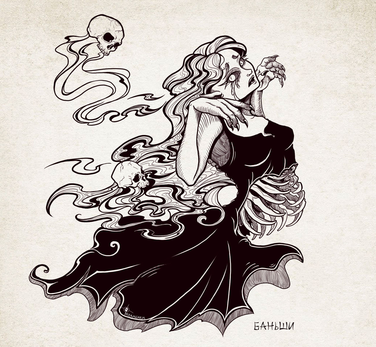 Banshee tattoo by DreamGarm on DeviantArt