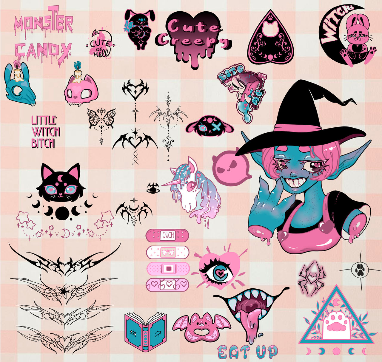 Sticky Sticker Deviantart Colored stickers by DreamGarm on DeviantArt
