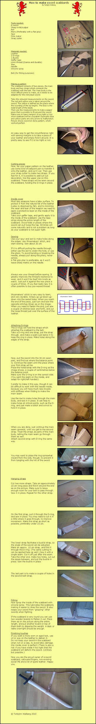 Sword Scabbard Instruction by Noctiped