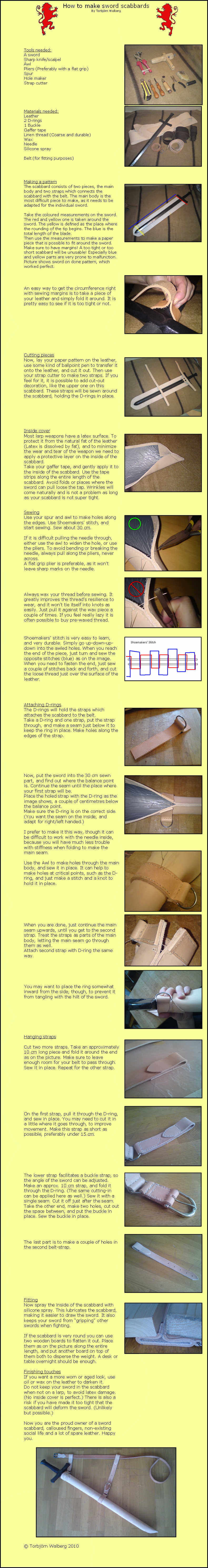 Sword Scabbard Instruction by Noctiped