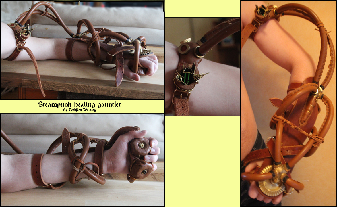 Steampunk healing gauntlet