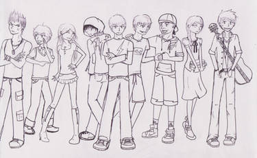 high school Greek gods lineart